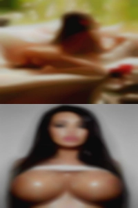 Very short black pussy hair.